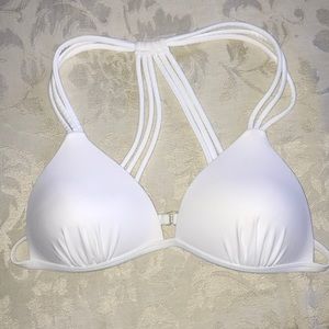 white bikini top